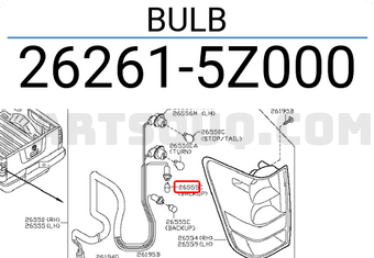 Nissan 262615Z000 BULB
