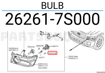 Nissan 262617S000 BULB