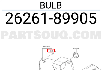 Nissan 2626189905 BULB