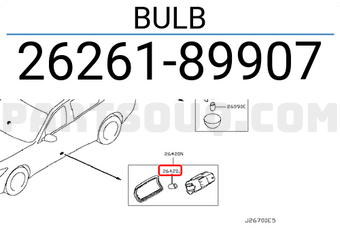 Nissan 2626189907 BULB