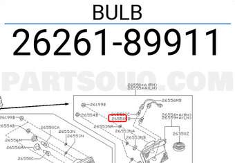 Nissan 2626189911 BULB