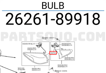 Nissan 2626189918 BULB