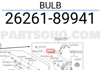 Nissan 2626189941 BULB