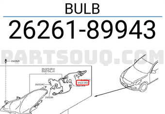 Nissan 2626189943 BULB
