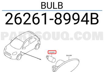 Nissan 262618994B BULB