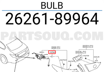 Nissan 2626189964 BULB