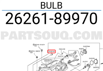 Nissan 2626189970 BULB