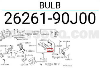 Nissan 2626190J00 BULB