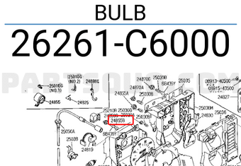 Nissan 26261C6000 BULB