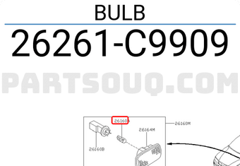 Nissan 26261C9909 BULB