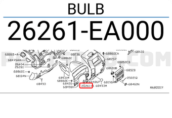 Nissan 26261EA000 BULB