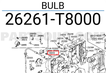 Nissan 26261T8000 BULB
