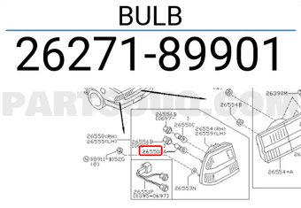 Nissan 2627189901 BULB
