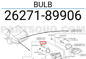 Nissan 2627189906 BULB