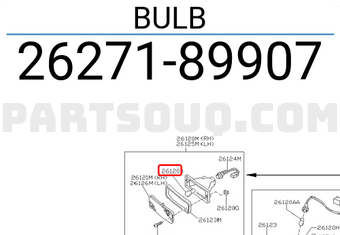 Nissan 2627189907 BULB