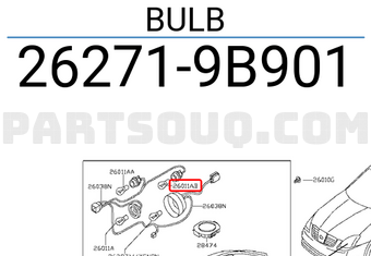 Nissan 262719B901 BULB