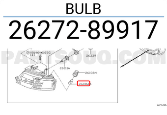 Nissan 2627289917 BULB