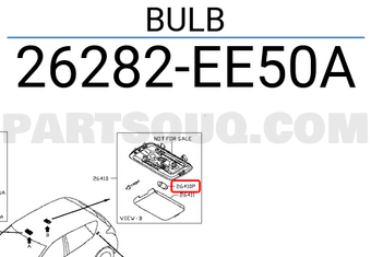 Nissan 26282EE50A BULB