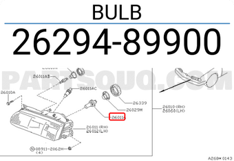 Nissan 2629489900 BULB