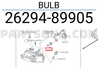 Nissan 2629489905 BULB