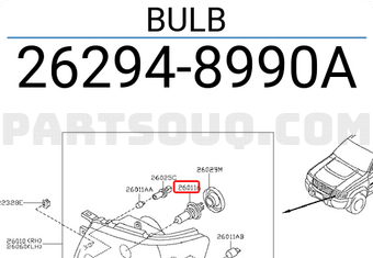 Nissan 262948990A BULB