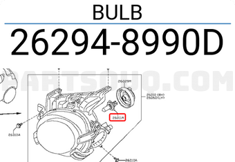 Nissan 262948990D BULB