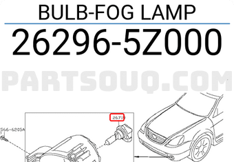 Nissan 262965Z000 BULB-FOG LAMP