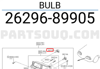 Nissan 2629689905 BULB