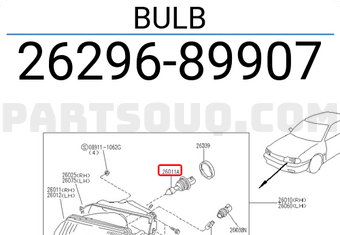 Nissan 2629689907 BULB