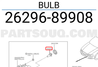 Nissan 2629689908 BULB