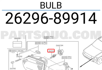 Nissan 2629689914 BULB