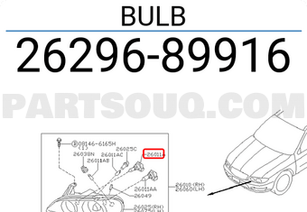 Nissan 2629689916 BULB