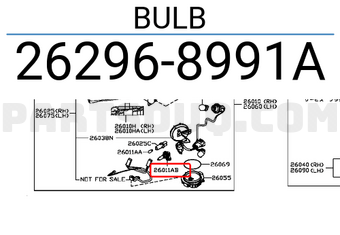 Nissan 262968991A BULB