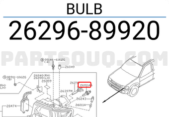 Nissan 2629689920 BULB
