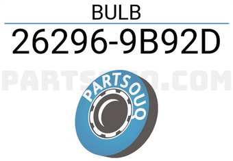 Nissan 262969B92D BULB