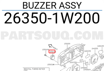 Nissan 263501W200 BUZZER ASSY