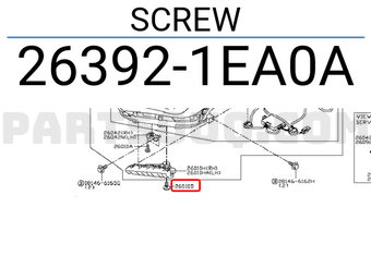 Nissan 263921EA0A SCREW
