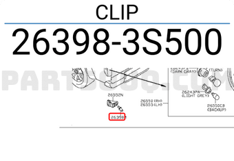 Nissan 263983S500 CLIP