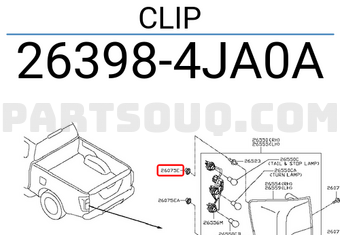 Nissan 263984JA0A CLIP