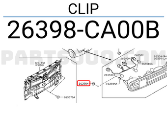 Nissan 26398CA00B CLIP