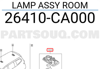 Nissan 26410CA000 LAMP ASSY ROOM