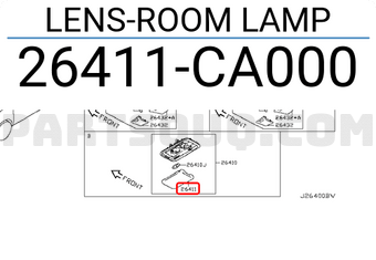 Nissan 26411CA000 LENS-ROOM LAMP