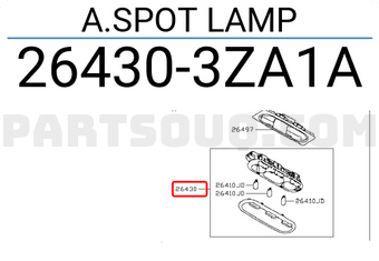 Nissan 264303ZA1A A.SPOT LAMP