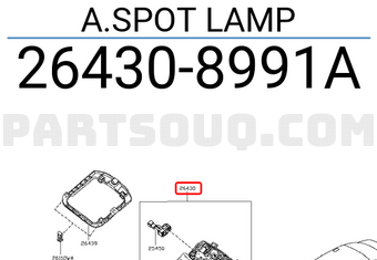 Nissan 264308991A A.SPOT LAMP