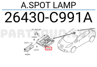 Nissan 26430C991A A.SPOT LAMP
