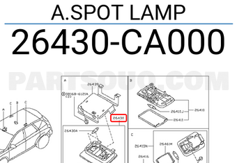 Nissan 26430CA000 A.SPOT LAMP