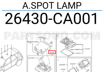 Nissan 26430CA001 A.SPOT LAMP
