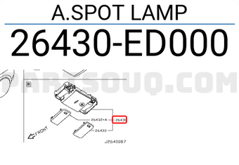 Nissan 26430ED000 A.SPOT LAMP