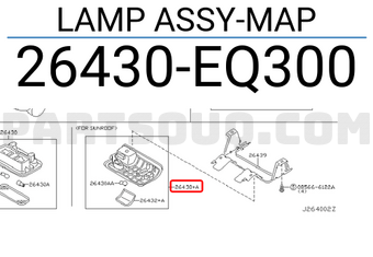 Nissan 26430EQ300 LAMP ASSY-MAP