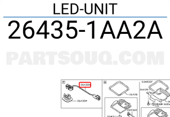 Nissan 264351AA2A LED-UNIT